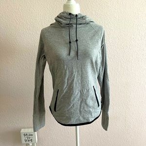 Grey athleta pull over jacket